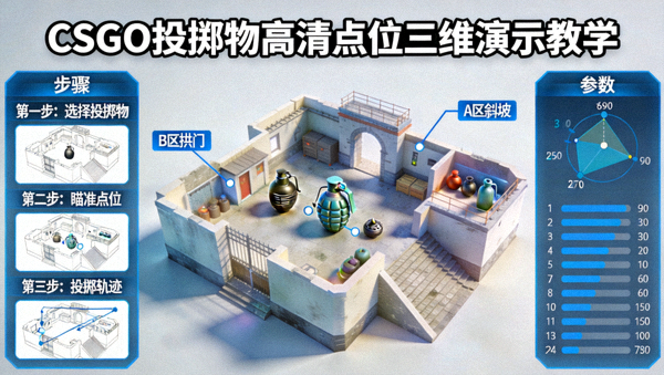 CSGO投掷物高清点位三维演示教学配图
